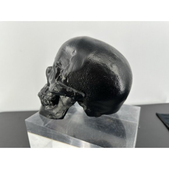 Metal Accent Black Matte Skull (aprox 6”x7”) - Picture 5 of 10